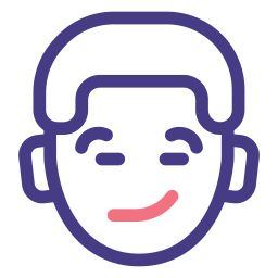 sonrisa afectada icono