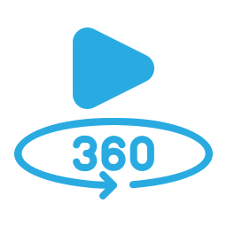 vídeo 360 Ícone