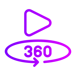 vidéo 360 Icône