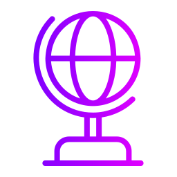 Earth globe icon