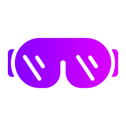 occhiali da sci icona