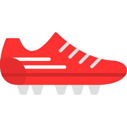 zapatos de fútbol icono