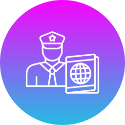 Passport control icon