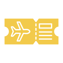 Plane ticket icon