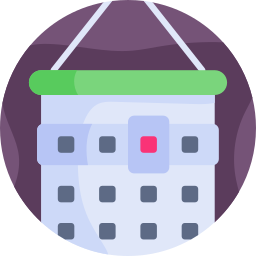 calendario de pared icono