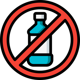 Plastic bottles icon