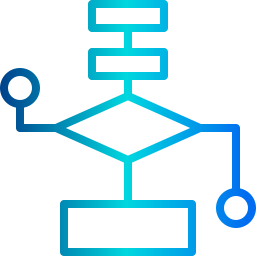 diagramma di flusso icona