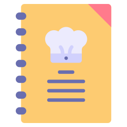 libro de recetas icono