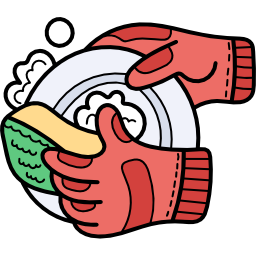lavando platos icono
