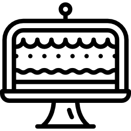 tribune voor taart icoon