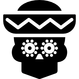 Skull with Hat icon