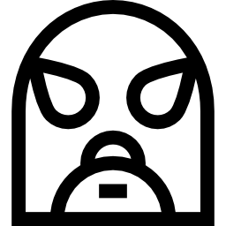 Мексиканская борцовская маска иконка