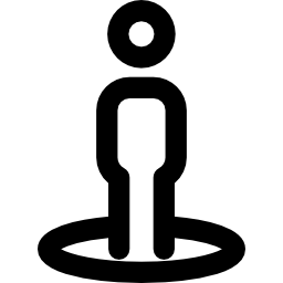 posizione della persona icona
