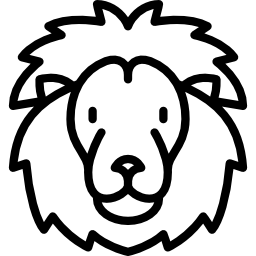 leeuwen hoofd icoon