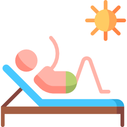 Deck chair icon