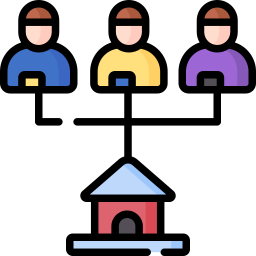 logement partagé Icône