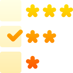 Rating stars icon