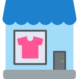 boutique de vêtements Icône