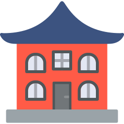 Asian temple आइकन