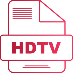 televisión de alta definición icono