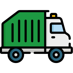 Recycling truck icon