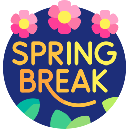 spring break, frühjahrsurlaub, frühjahrsferien icon