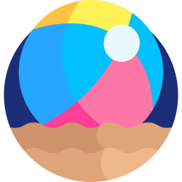 ballon de plage Icône