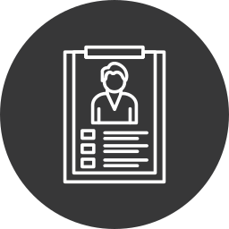 Employee data icon