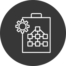 diagramma organizzativo icona