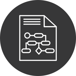 diagrama de fluxo Ícone