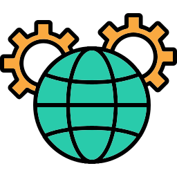 wereldwijd beheer icoon