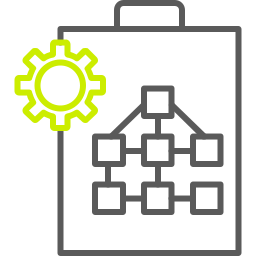 diagramma organizzativo icona