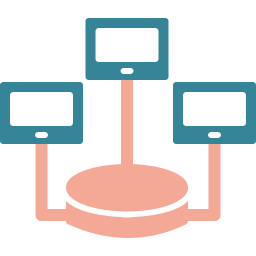 base de données distribuée Icône