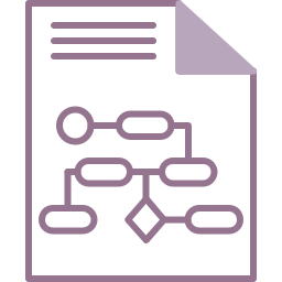 diagrama de flujo icono