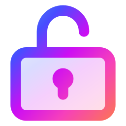 Open lock icon