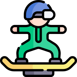 Катание на сноуборде иконка