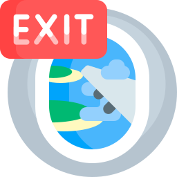 salida de emergencia icono