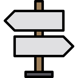 Street sign icon