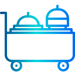 Serving cart icon