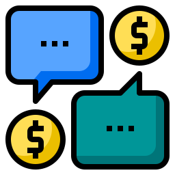 rozmowa o pieniądzach ikona