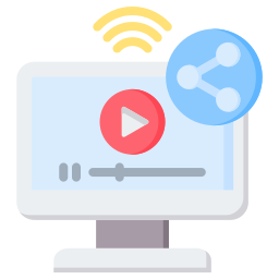 Video sharing icon