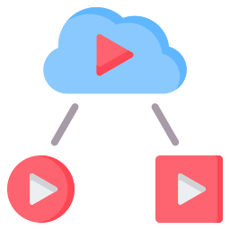 Cloud media icon