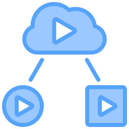 Cloud media icon