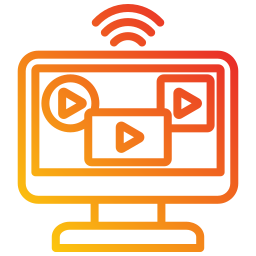 canal de vídeo icono