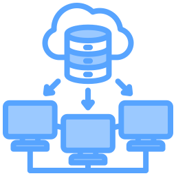 Cloud database icon