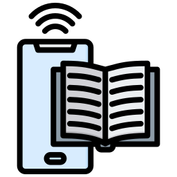 biblioteca móvil icono