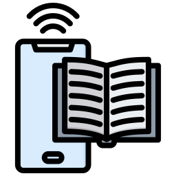 biblioteca móvil icono