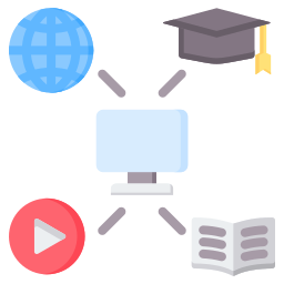 aprendizaje digital icono