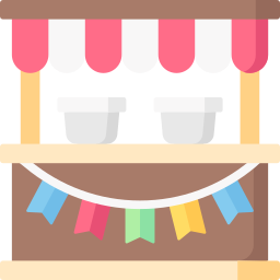 Food stand icon