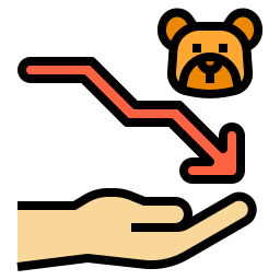 Bear market icon